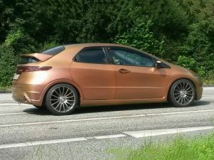 Honda Civic in mibenco Desert Sand
