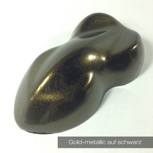 Gold-Metallic auf schwarzer Basis