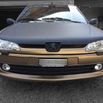 Peugeot Motorhaube schwarz matt foliert